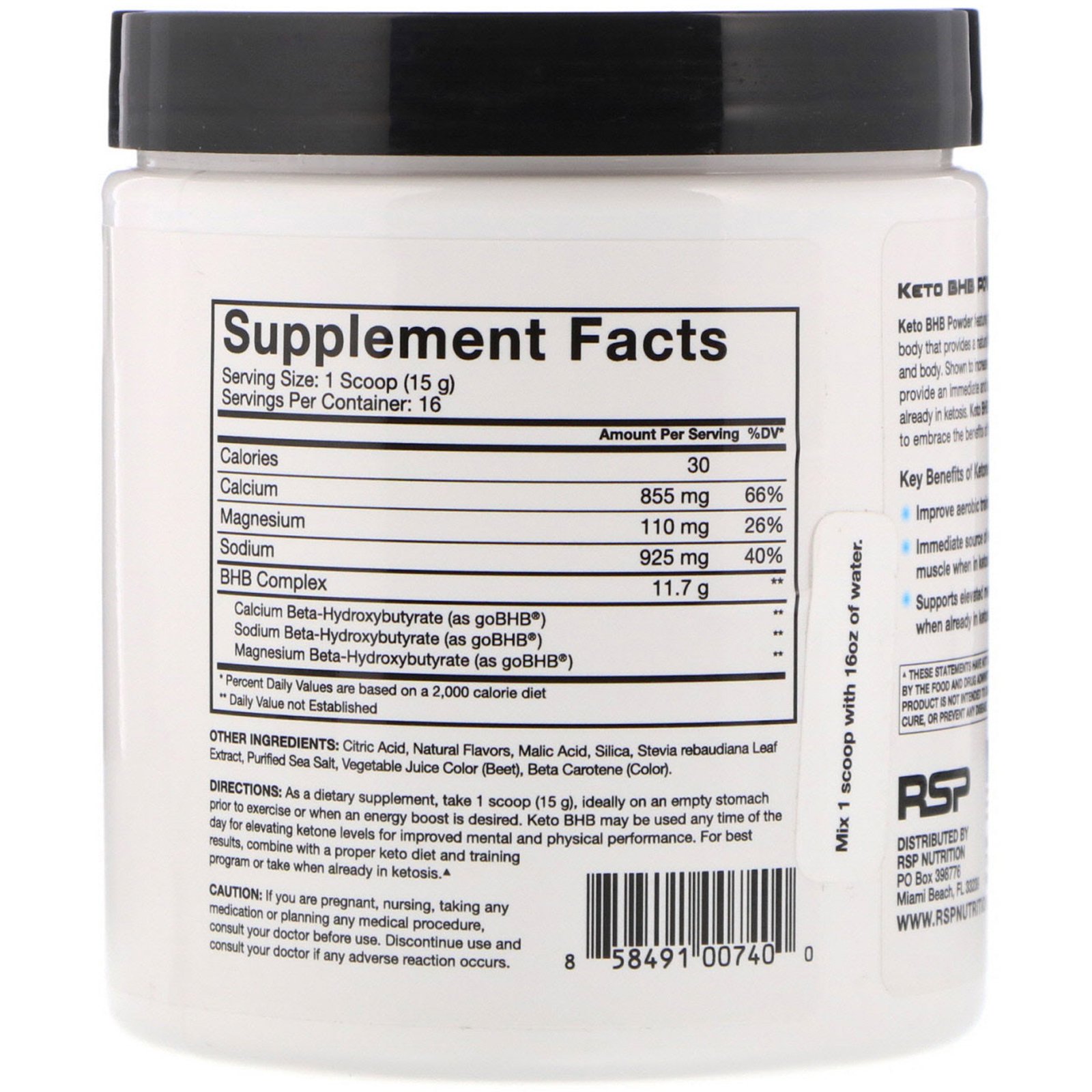 Comprar RSP Nutrition, Keto BHB, Manga e Pêssego, 240 g (8,4 oz) - Imagem 2