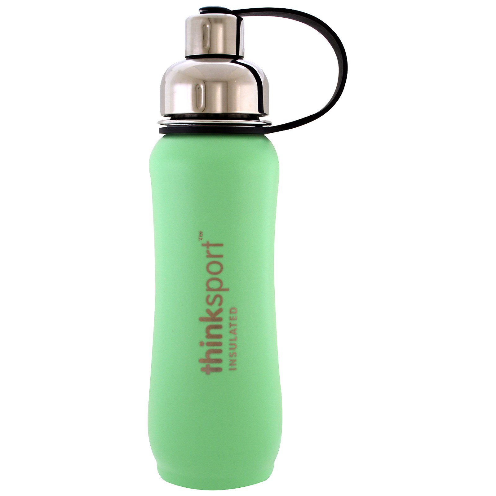 Comprar Think, Thinksport, garrafa de esportes isolada, verde hortelã, 17 oz (500 ml)