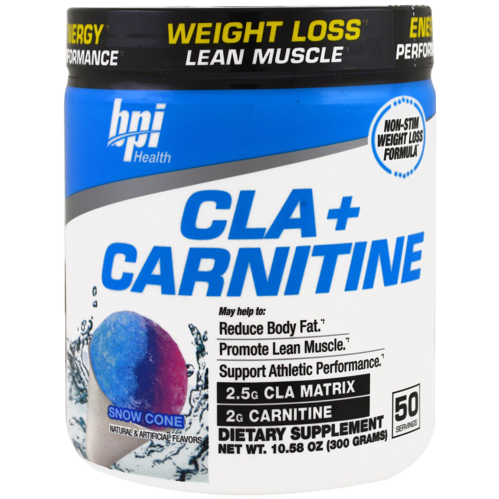 Comprar BPI Sports, CLA + Carnitina, Sorvete de Casquinha, 10,58 oz (300 g)