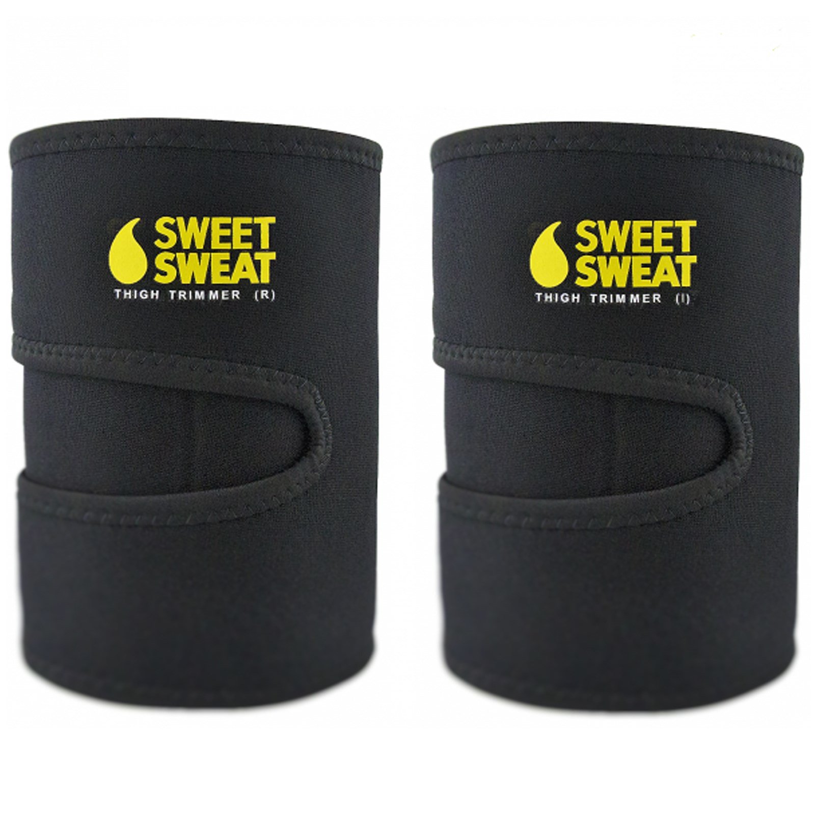 Comprar Sports Research, Sweet Sweat Thigh Trimmers, Medium, Yellow, 1 Pair - Imagem 3