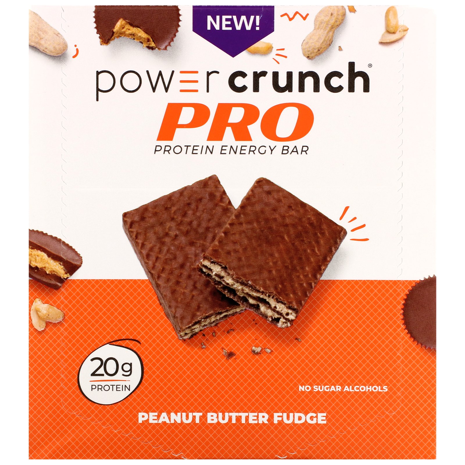Comprar BNRG, Power Crunch Protein Energy Bar, PRO, Peanut Butter Fudge, 12 Bars, 2 oz (58 g) Each - Imagem 2