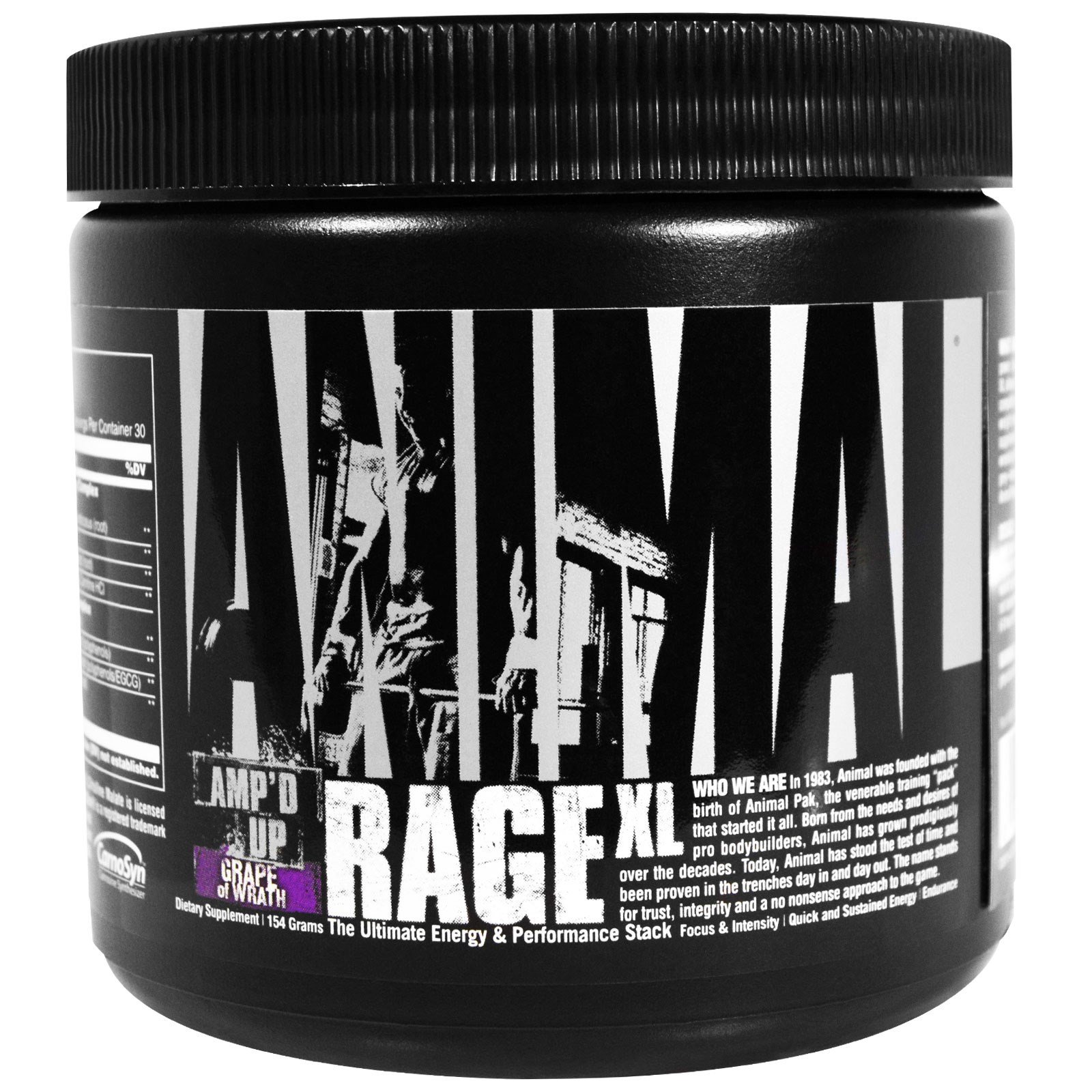 Comprar Universal Nutrition, Fúria Animal XL, Ampliado, Uvas da Ira, 154 g