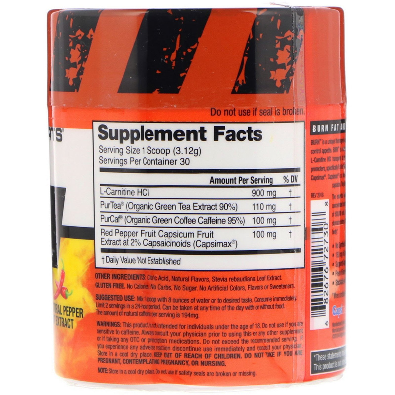 Comprar Promera Sports, Burn, Fórmula Termogênica Avançada, Mojito de Melancia, 96,0 g - Imagem 2