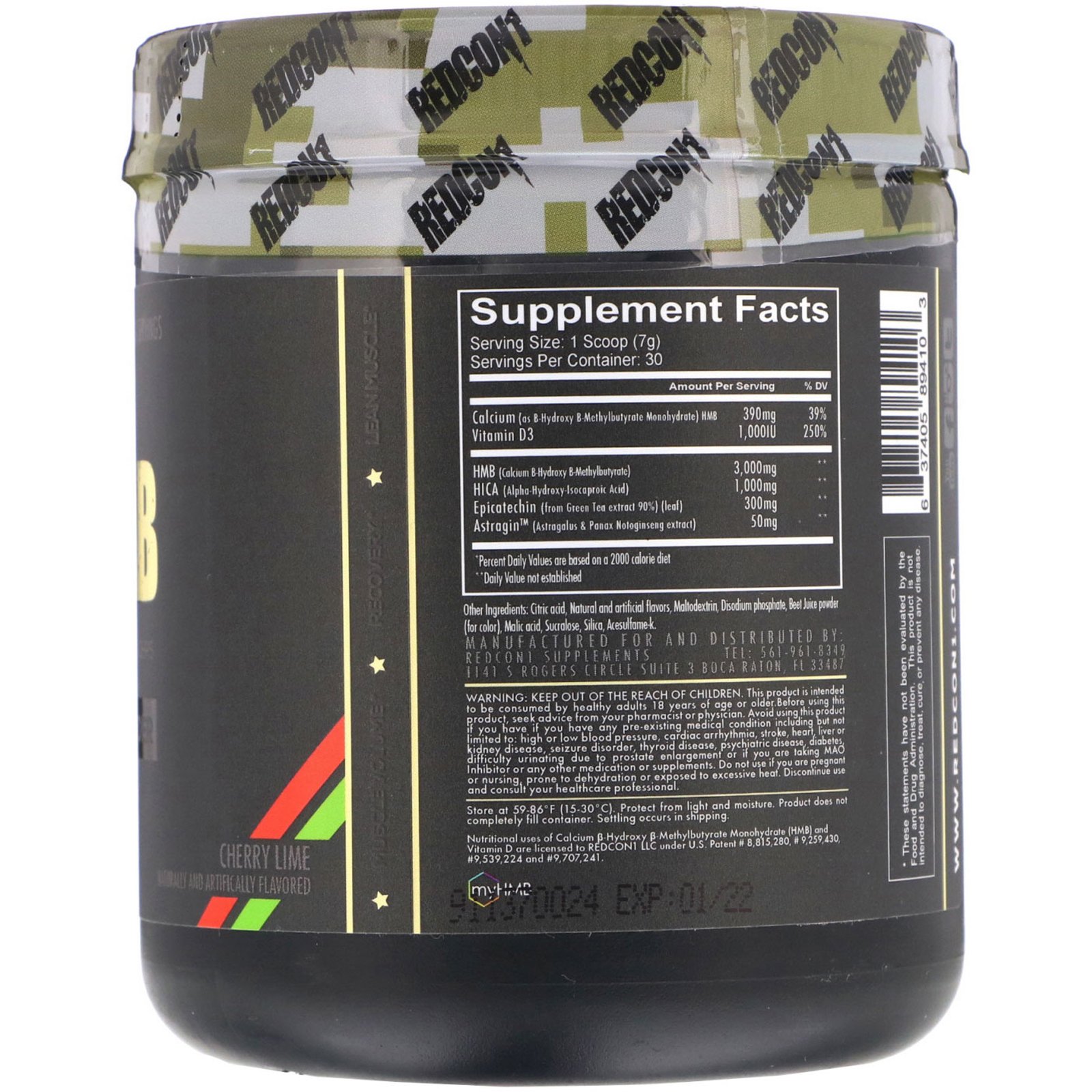 Comprar Redcon1, MOAB, Muscle Builder, Cherry Lime, 7.40 oz (210 g) - Imagem 2