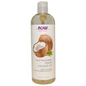 Comprar Now Foods, Soluções, Óleo de Coco Líquido, Fracionado Puro, 473 ml (16 fl oz)