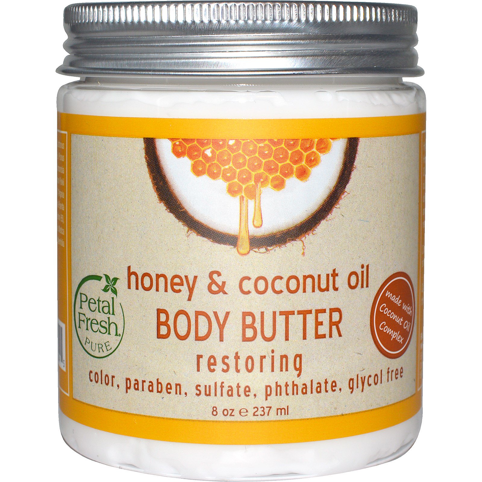 Comprar Petal Fresh, Puro, Manteiga Corporal, Restauradora, Mel e Óleo de Coco, 237 ml (8 oz)