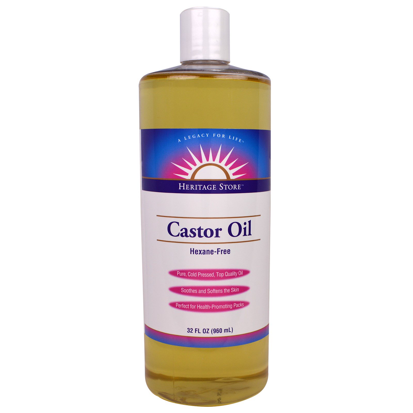 Comprar Heritage Store, Óleo de Rícino, 32 fl oz (960 ml)