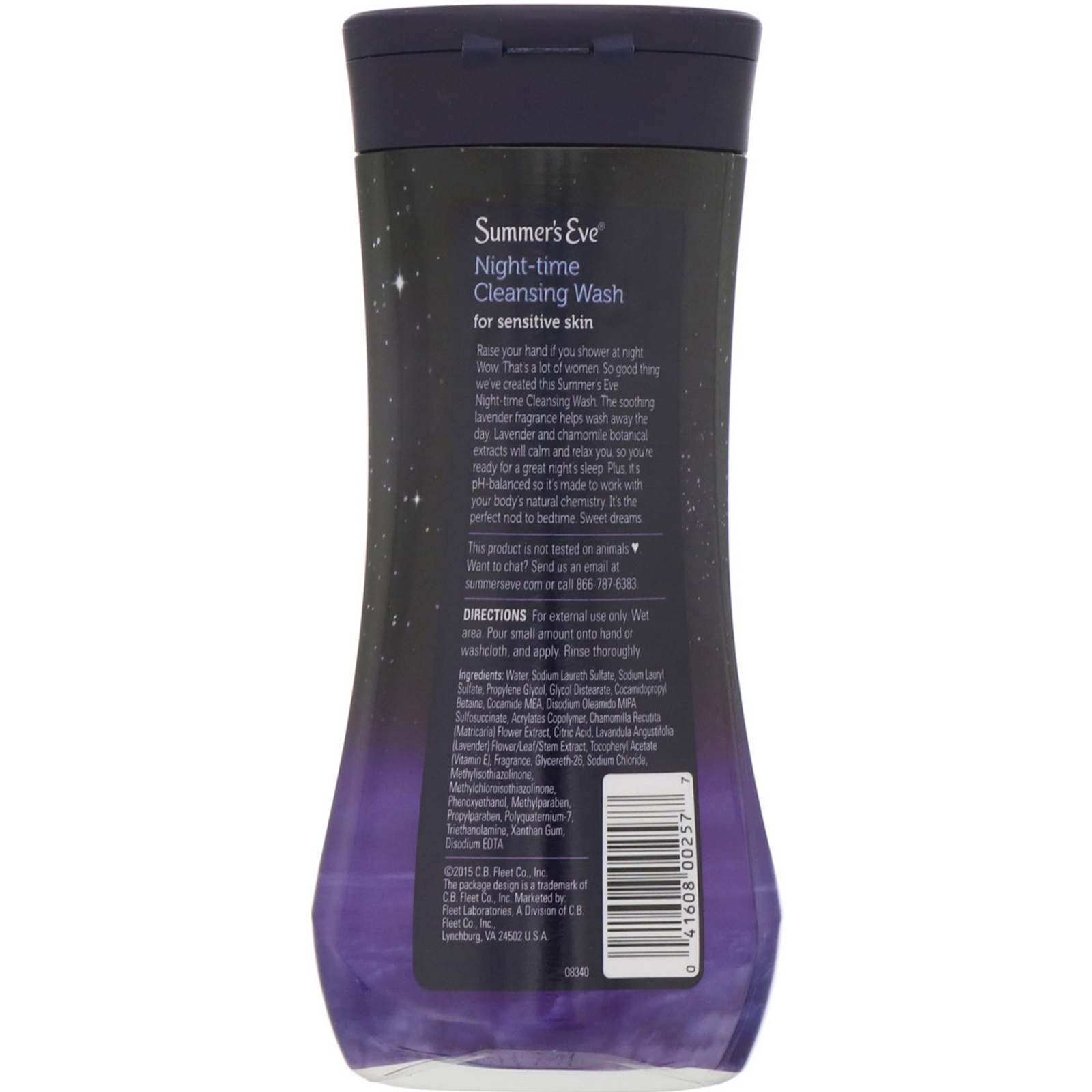 Comprar Summer's Eve, Limpeza íntima, uso noturno, Lavander, 12 fl oz (354 ml) - Imagem 2