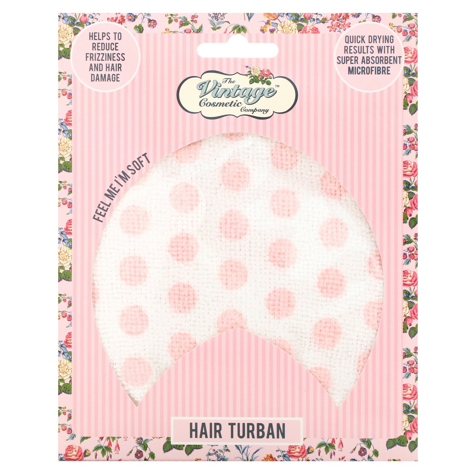 Comprar The Vintage Cosmetic Co., Hair Turban, Pink Polka Dot, 1 Count - Imagem 2