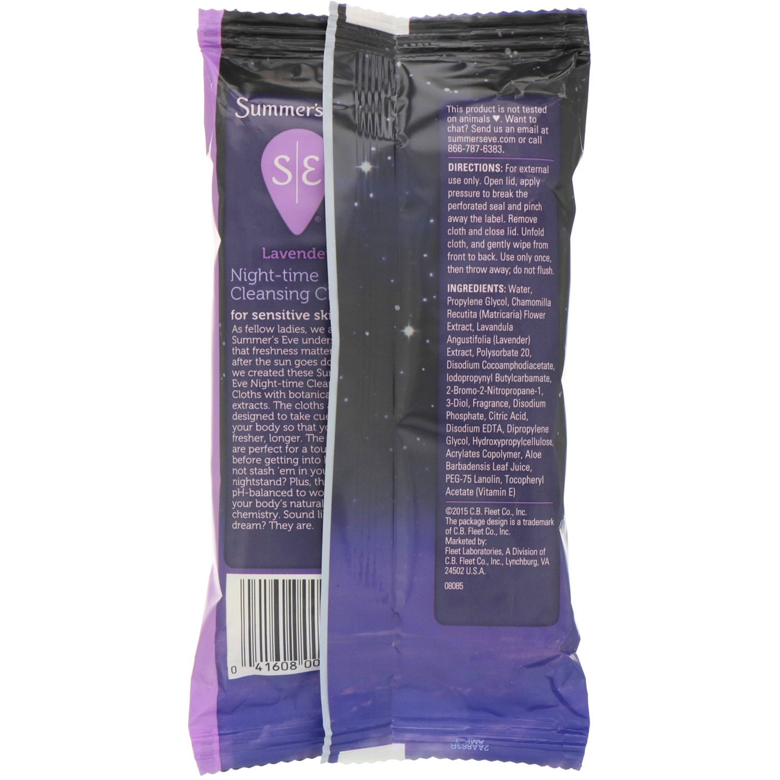 Comprar Summer's Eve, Lenços de limpeza, noturnos, lavanda, 32 lenços - Imagem 2