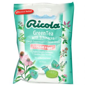 Comprar Ricola, Chá Verde com Echinacea, Sem Açúcar, 19 Pastilhas