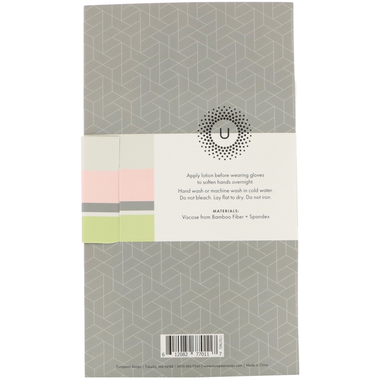 Comprar European Soaps, Urbana, Spa Prive, Luvas Hidratantes de Bambu, 1 Par - Imagem 2