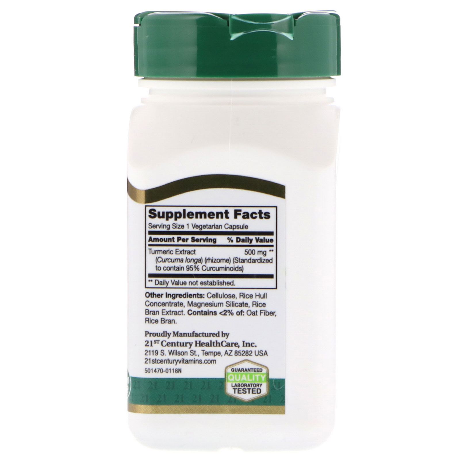 Comprar 21st Century, Curcumin 95, 500 mg, 45 Cápsulas Vegetarianas - Imagem 2