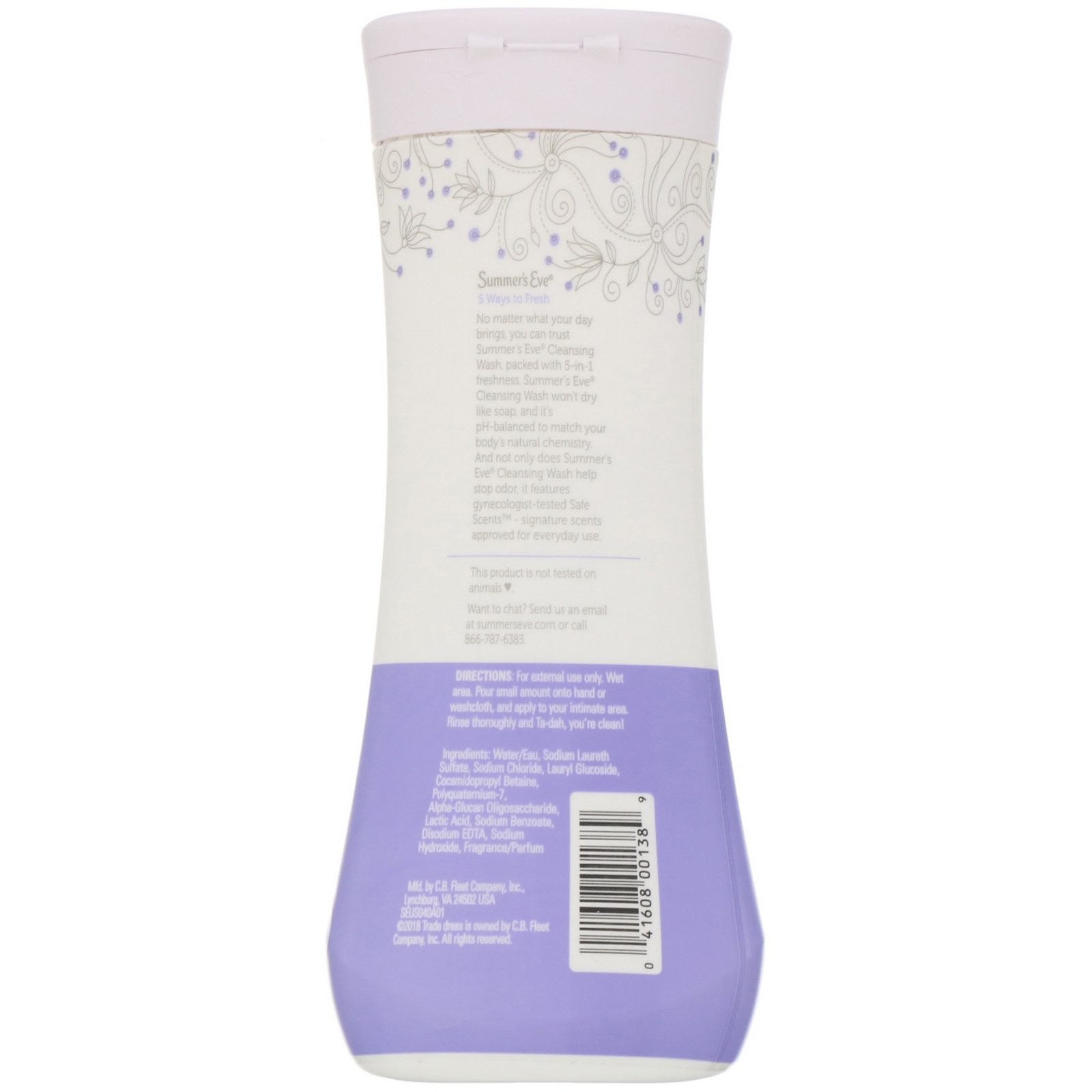 Comprar Summer's Eve, Limpeza íntima 5 em 1, Delicate Blossom, 15 fl oz (444 ml) - Imagem 2