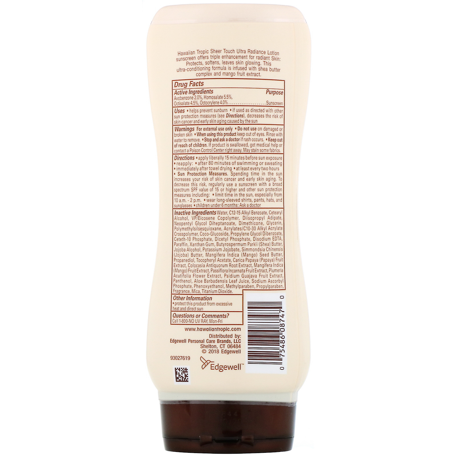Comprar Hawaiian Tropic, Sheer Touch, loção de proteção solar, ultra radiância, FPS 30, 236 ml - Imagem 2