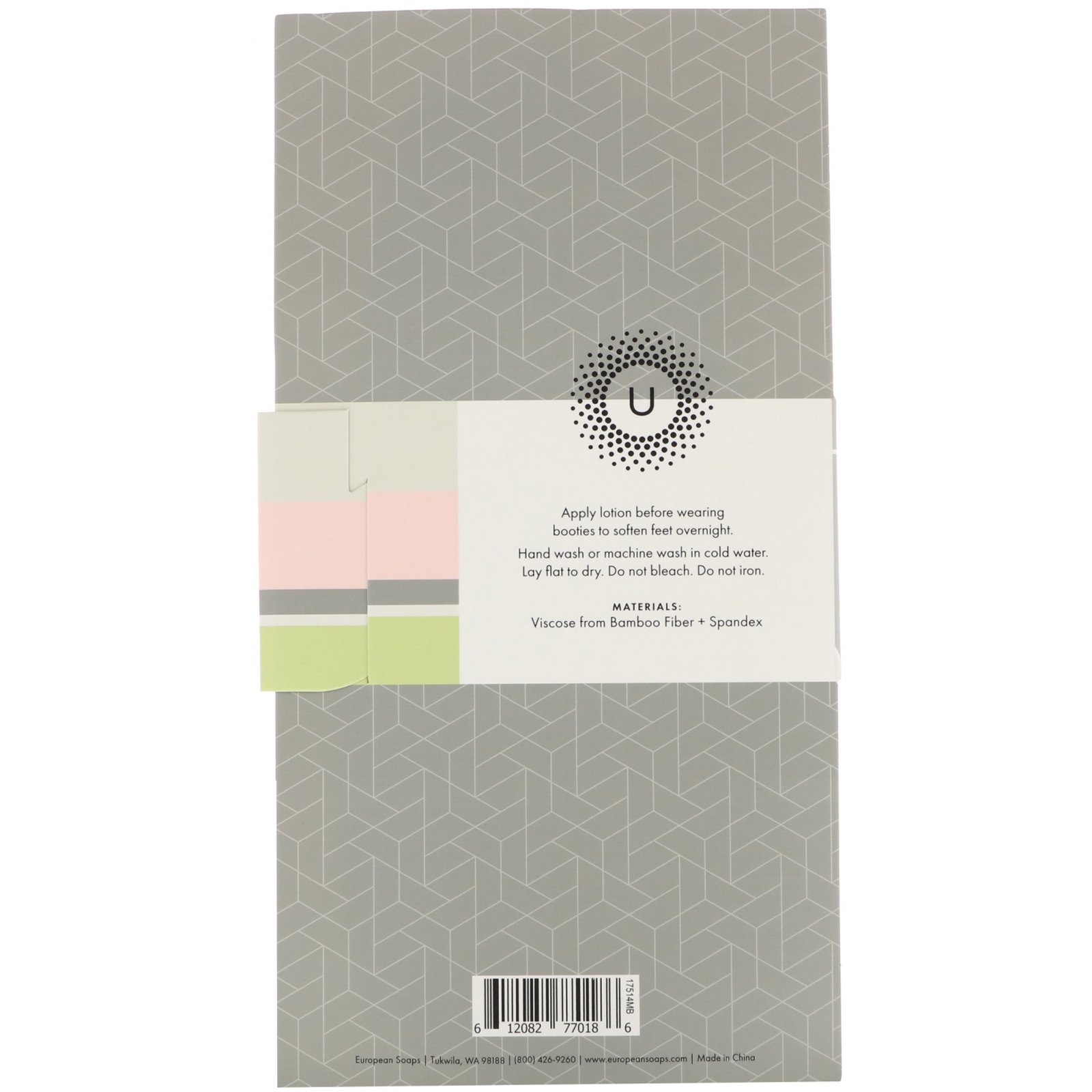 Comprar European Soaps, Urbana, Spa Prive, Meias Hidratantes de Bambu, 1 Par - Imagem 2