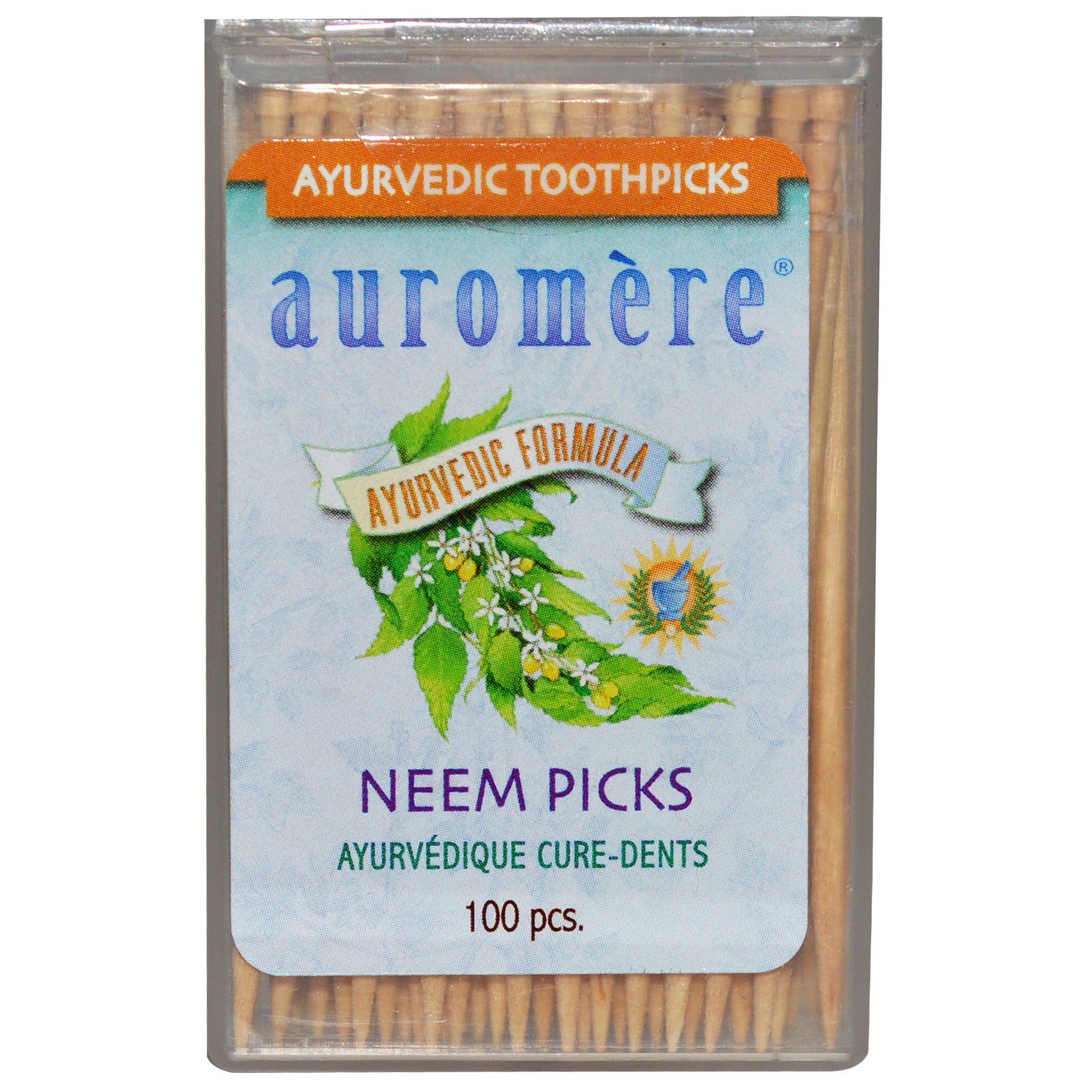 Comprar Auromere, Palitos de dente Ayurvédicos, Palitos Neem 100 palitos