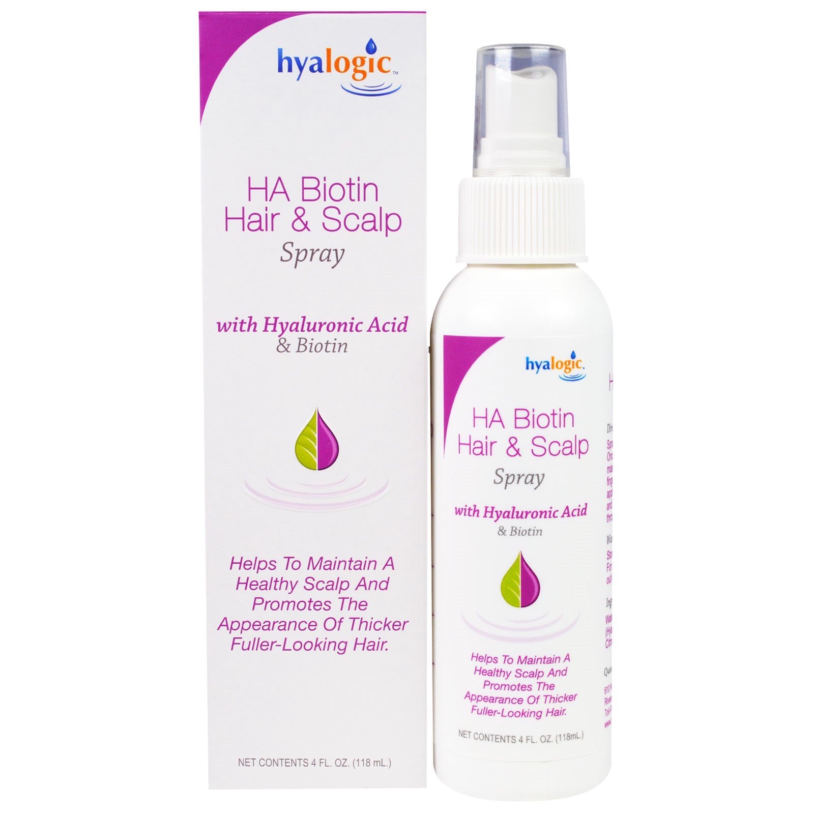 Comprar Hyalogic , Spray com HA Biotina para Cabelo e Couro Cabeludo, 118 ml