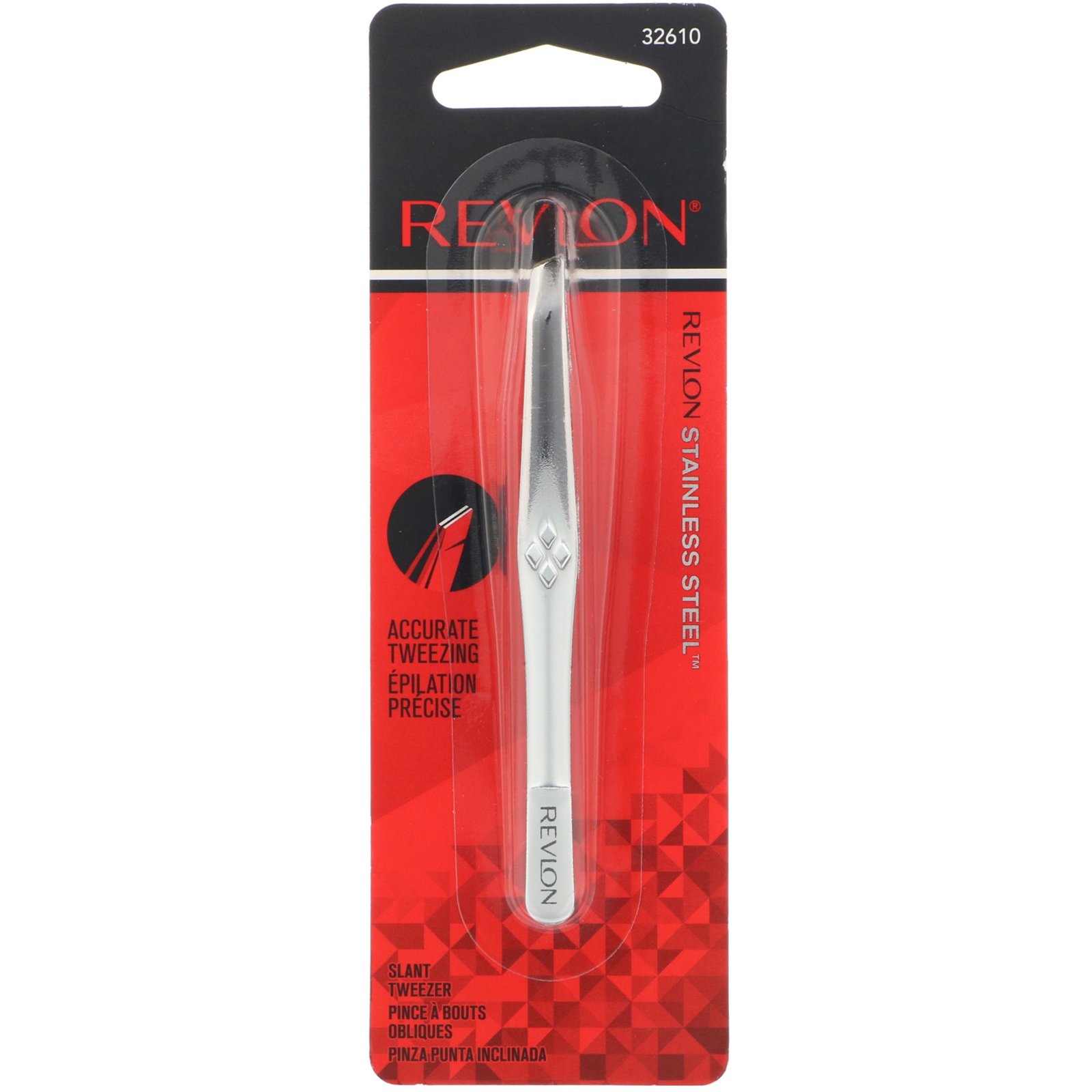 Comprar Revlon, Pinça compacta com ponta inclinada clássica, 1 contagem - Imagem 2