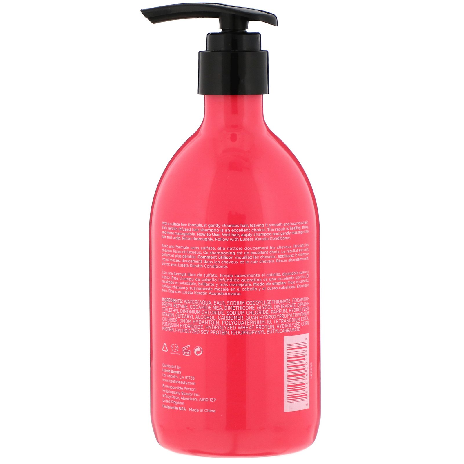 Comprar Luseta Beauty, Queratina, Shampoo, 500 ml (16,9 fl oz) - Imagem 2