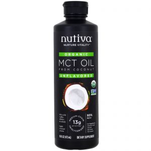 Comprar Nutiva, Óleo TCM Orgânico de Coco, Sem Sabor, 473 ml (16 fl oz)