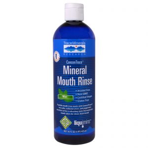 Comprar Trace Minerals Research, Enxágue Bucal ConcenTrace, Menta, 473 ml