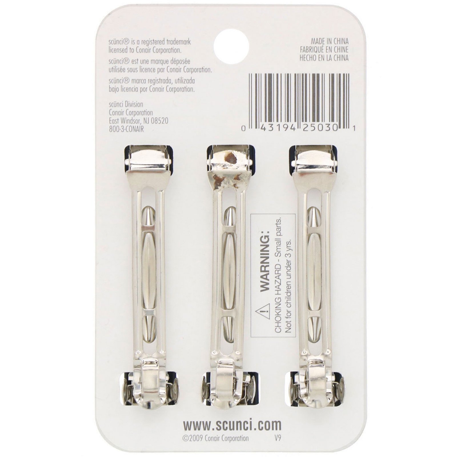 Comprar Scunci, Prendedores de cabelo foscos Effortless Beauty, 3 peças - Imagem 2