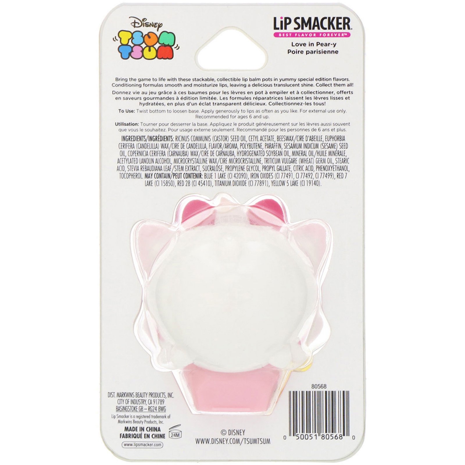 Comprar Lip Smacker, Protetor labial Disney Tsum Tsum, Marie, Love in Pear-y, 0,26 oz (7,4 g) - Imagem 2