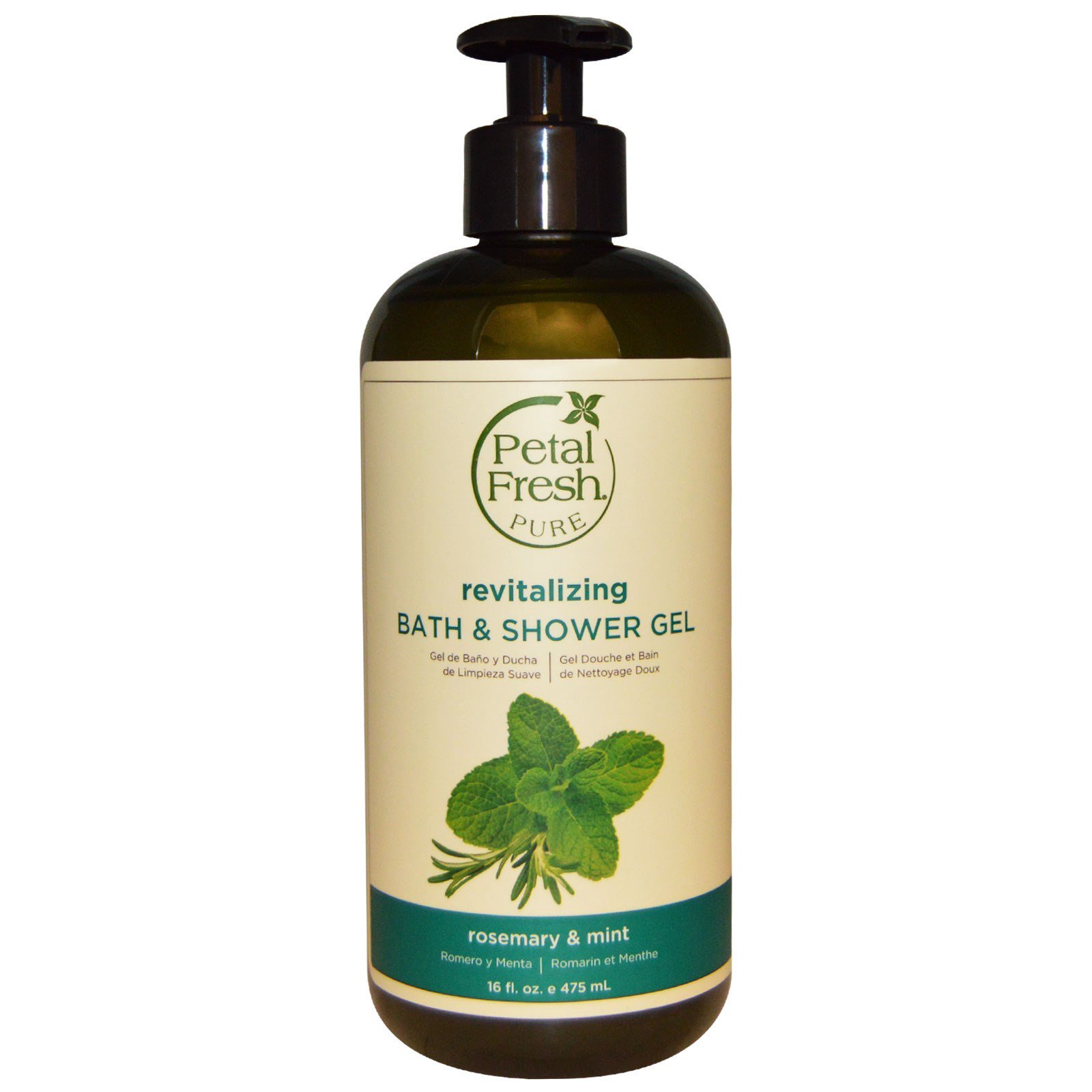 Comprar Petal Fresh, Puro, Gel Revitalizante de Banho e Ducha, Alecrim e Menta, 16 fl oz (475 ml)