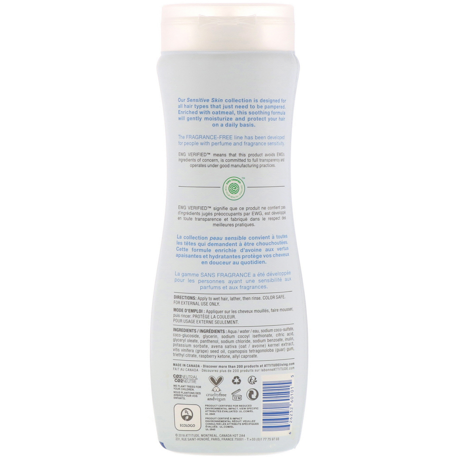 Comprar ATTITUDE, Shampoo Natural, Mais Suavidade e Volumizante, Sem Fragrância, 16 fl oz (473 ml) - Imagem 2