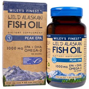 Comprar Wiley's Finest, Wild Alaskan Fish Oil, Peak EPA, 1,250 mg, 60 Fish Softgels