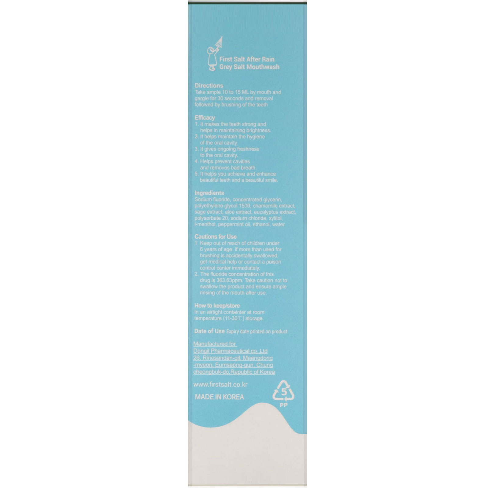 Comprar First Salt After Rain, Grey Salt, Enxaguante Bucal, 250 ml - Imagem 3