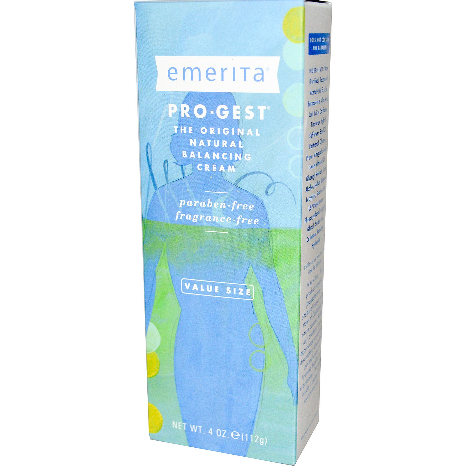 Comprar Emerita, Pro-Gest, Creme Balanceador, Sem Cheiro, 4 Pacotes, 4 oz (112 g)