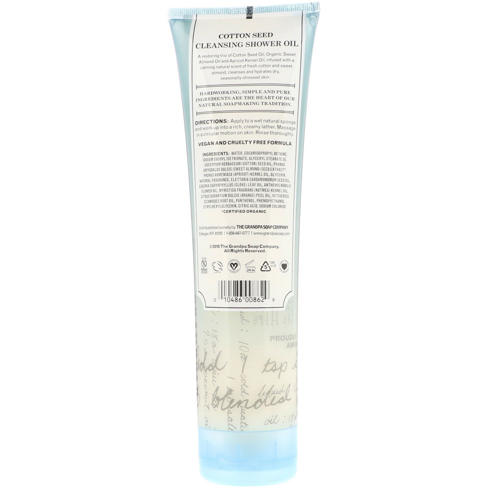 Comprar Grandpa's, Óleo de Limpeza de Semente de Algodão, Nutrição, 9,5 fl oz (280 ml) - Imagem 2