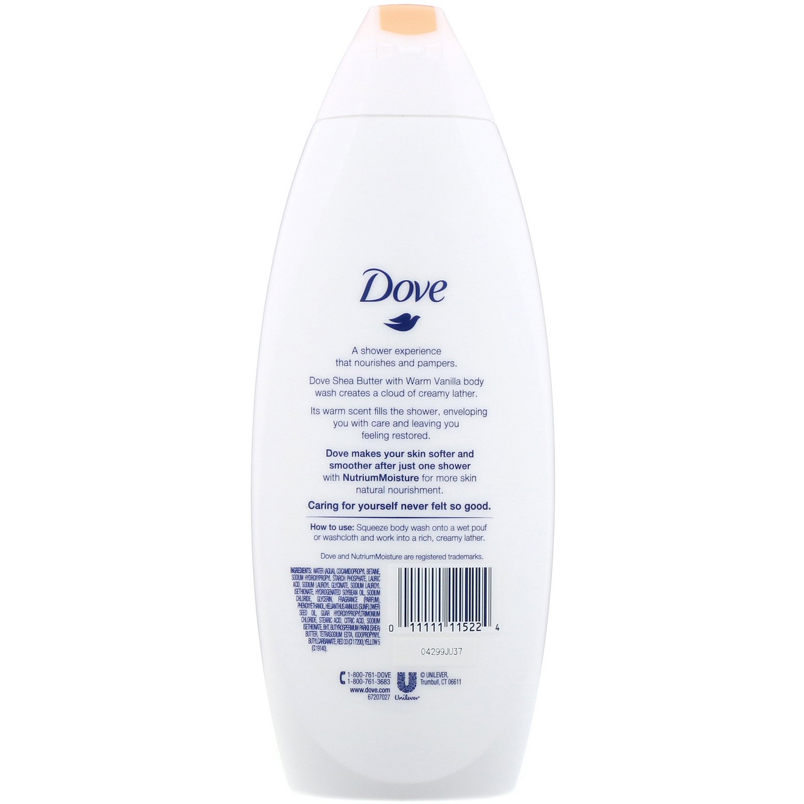 Comprar Dove, Purely Pampering, Gel de banho, Manteiga de karité com baunilha morna, 650 ml - Imagem 2
