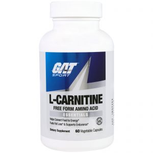 Comprar GAT, L-Carnitine, Amino Acid, Free Form, 60 Vegetable Capsules