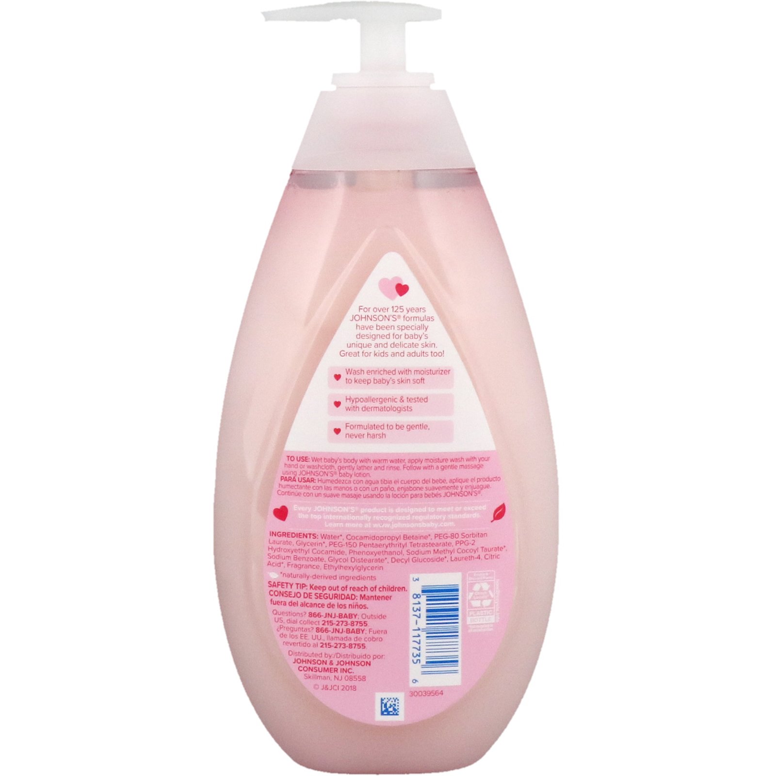Comprar Johnson & Johnson, Baby Moisture Wash, 16.9 fl oz (500 ml) - Imagem 2
