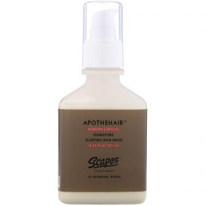 Comprar Scapes, Apothehair, Korean Ginseng, Signature Sleeping Hair Mask, 4.22 fl oz (125 ml)