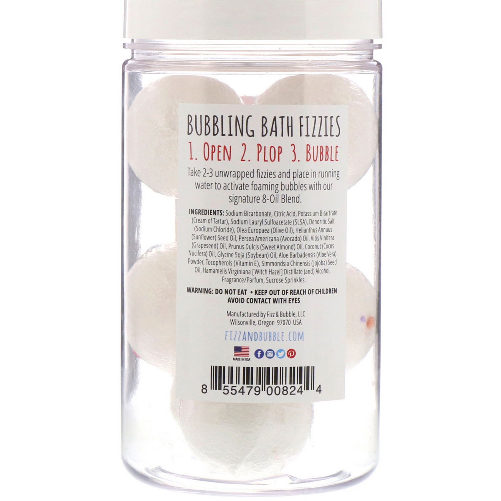 Comprar Fizz & Bubble, Esferas de banho efervescentes, Birthday Cake, 15 oz (425 g) - Imagem 2