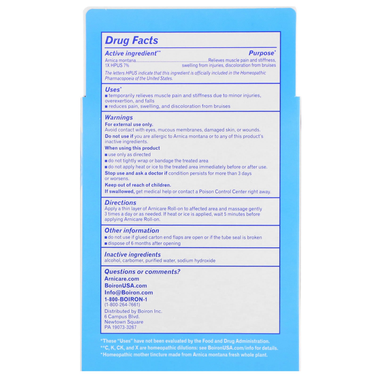 Comprar Boiron, Arnicare Roll-on, 2 Tubes, 1.5 oz Each - Imagem 2