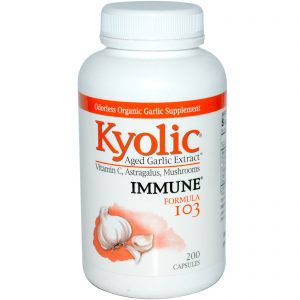 Comprar Kyolic, Extrato de alho envelhecido, Imune, Fórmula 103, 200 Cápsulas