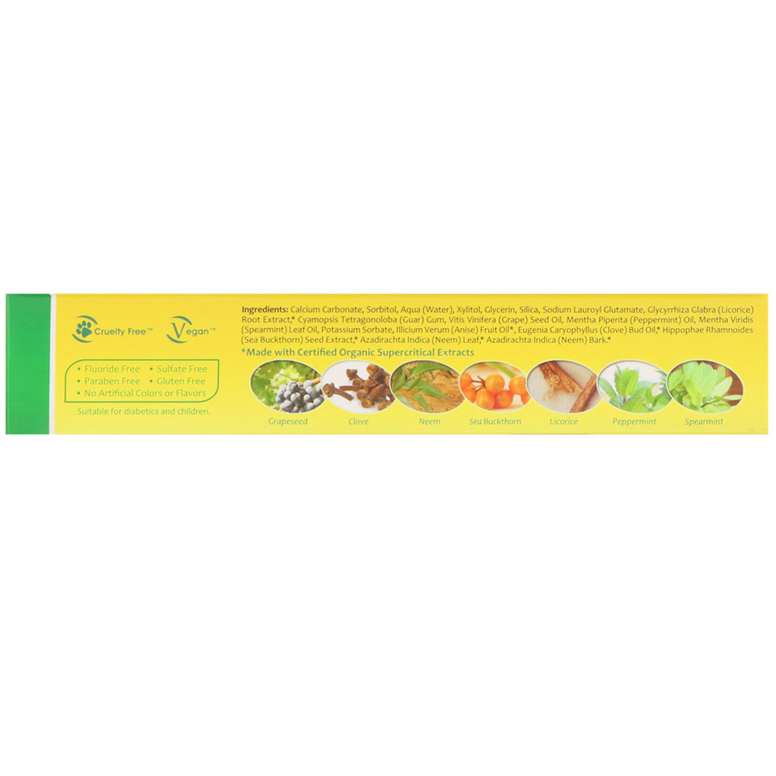 Comprar Organix South, Creme Dental de Neem e Espinheiro-Marítimo, Neem Therape com Menta, 4,23 oz (120 g) - Imagem 2