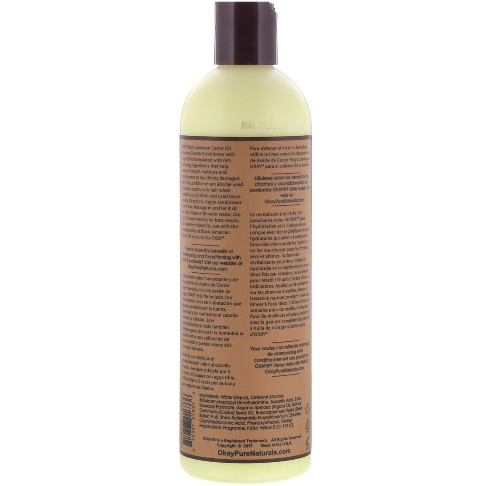Comprar Okay Pure Naturals, Black Jamaican Castor Oil, Condicionador, 355 ml (12 fl oz) - Imagem 2