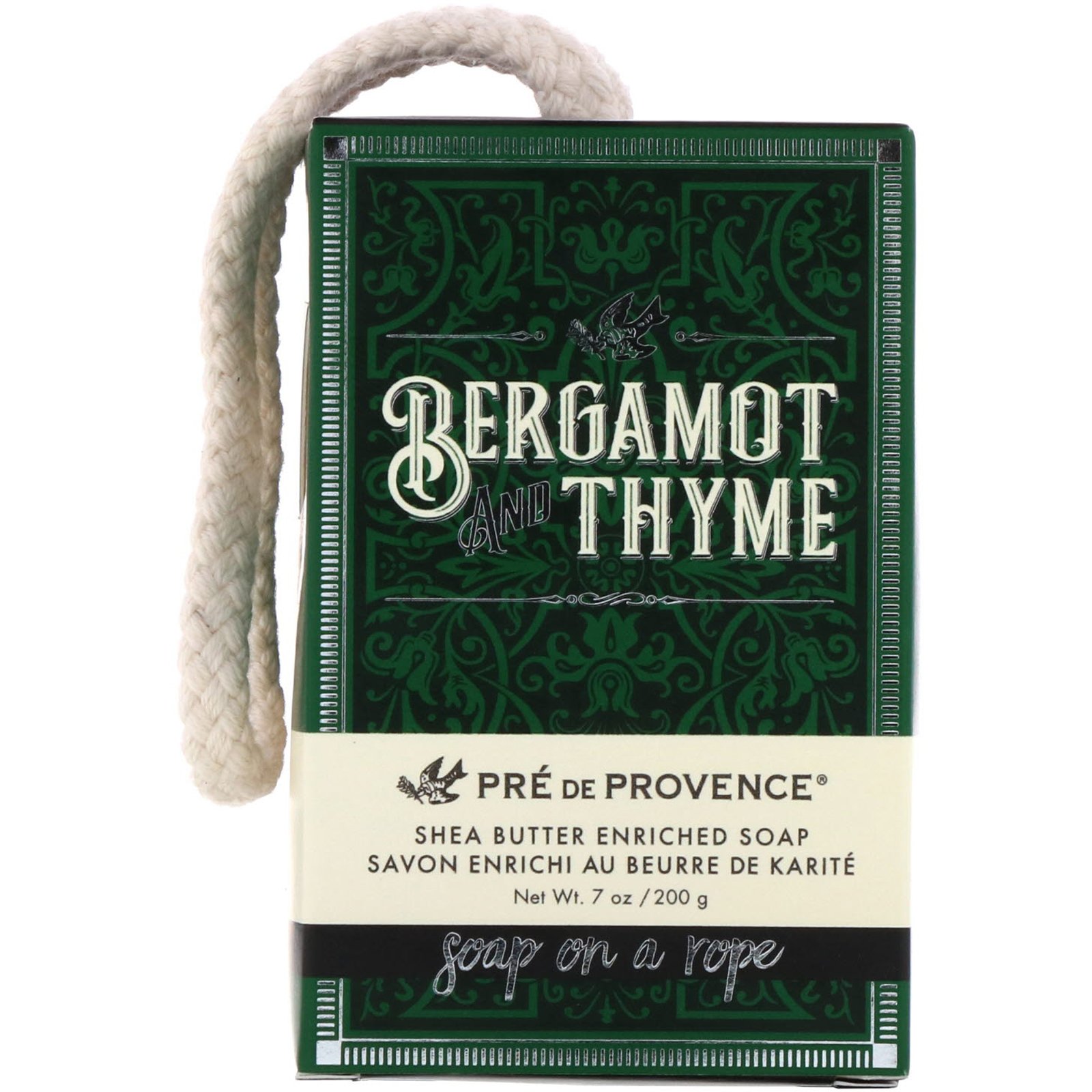 Comprar European Soaps, Pre de Provence, sabão em uma corda, Bergamota e Tomilho, 200 g (7 onças)