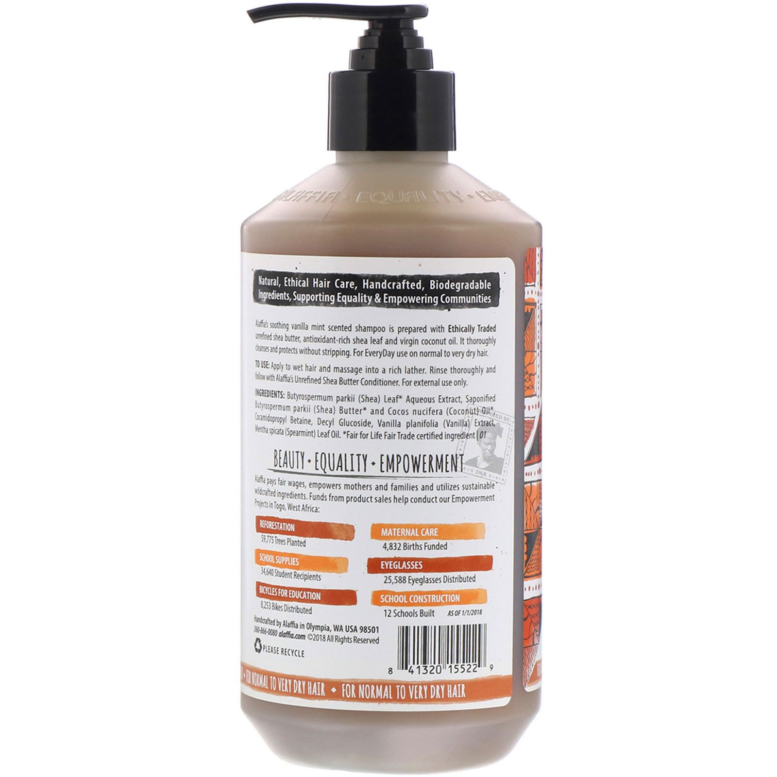 Comprar Everyday Shea, Shampoo, Baunilha e Menta, 475 ml (16 fl oz) - Imagem 2