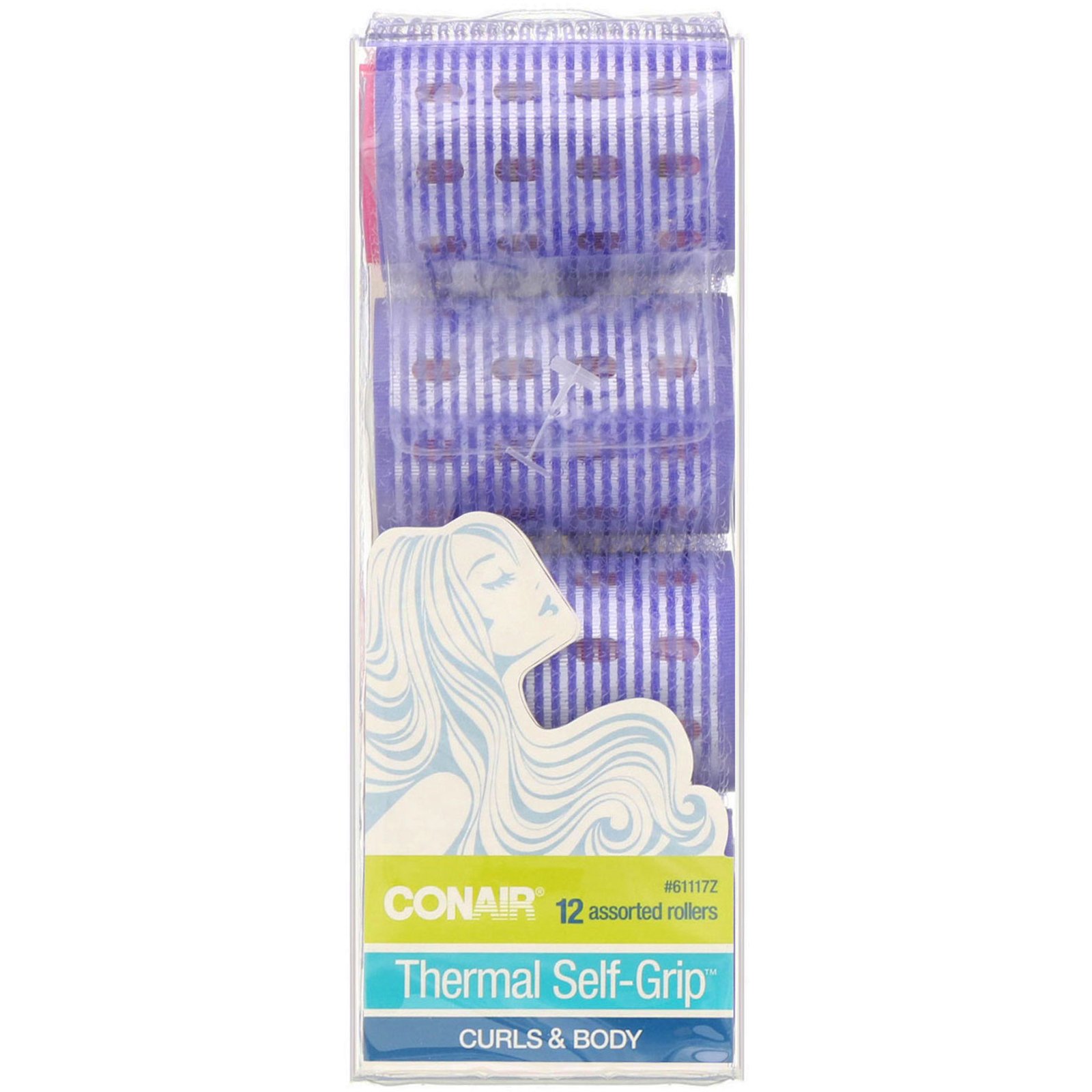 Comprar Conair, Thermal Self-Grip, cachos e volume, modeladores de cachos de cabelo, 12 modeladores de cachos sortidos