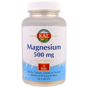 Comprar KAL, Magnésio, 500 mg, 60 Comprimidos