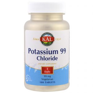 Comprar KAL, Cloreto de Potássio 99, 99 mg, 100 Comprimidos