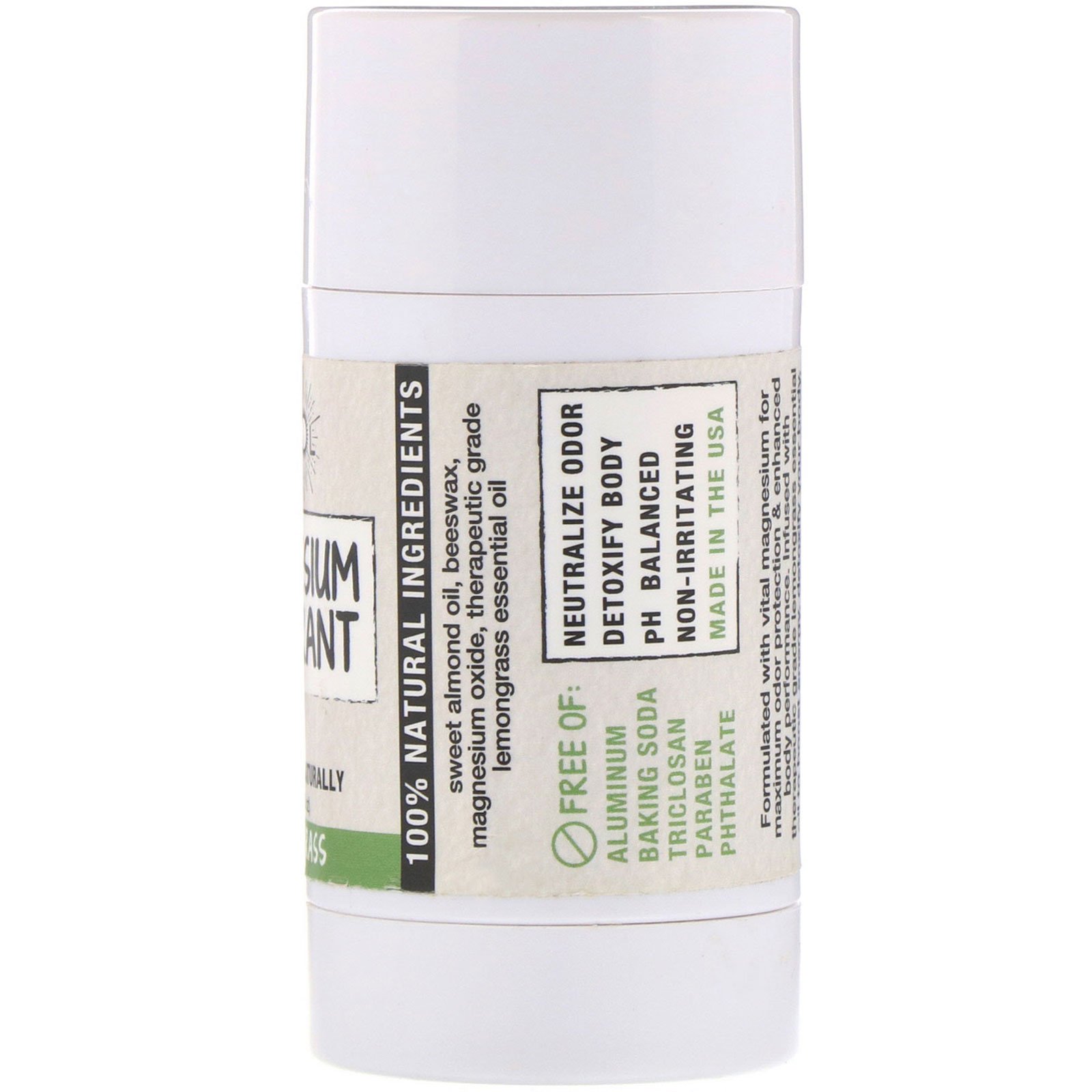 Comprar Magsol, Desodorante de Magnésio, Citronela, 2,8 oz (80 g) - Imagem 2