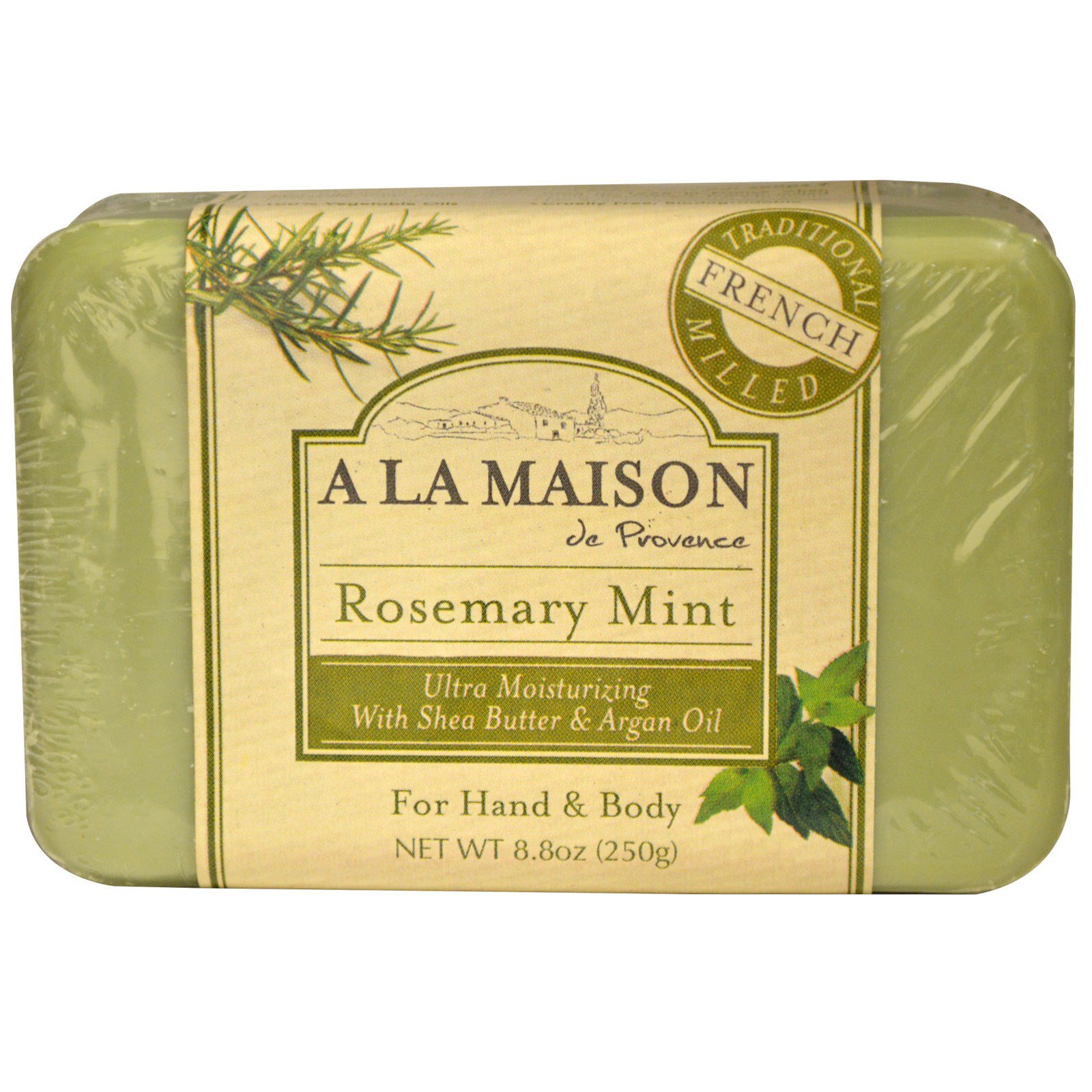Comprar A La Maison de Provence, Sabonete em barra para mãos e corpo, hortelã com alecrim, 8,8 oz. (250 g)